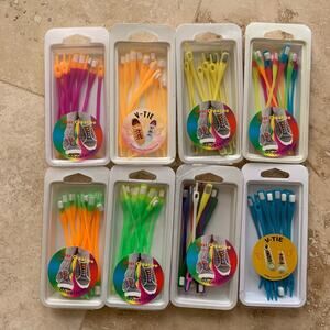 Plastic rubber shoe v- ties